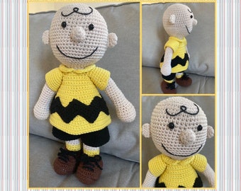 Amigurumi Charlie Brown - Peanuts - Tutorial PDF file (English/Português)