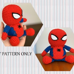 Amigurumi Baby Spiderman - Avengers – Tutorial PDF file (English/Portuguese - Inglês/Português)