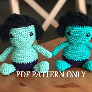 Amigurumi Baby Hulk - Avengers – Tutorial PDF file (English/Portuguese - Inglês/Português)