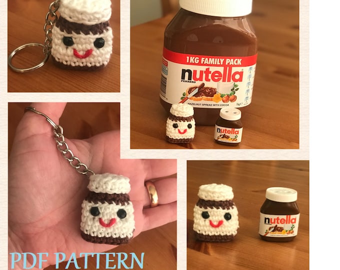 Nutella Keyring. Unusual Quirky Cute Funny Kawaii Keyring Etsy