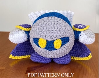 Amigurumi Meta Knight (Kirby) - Tutorial PDF file (English/Português)