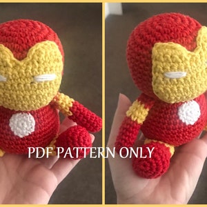 Amigurumi Baby Iron Man - Avengers – Tutorial PDF file (English/Portuguese - Inglês/Português)
