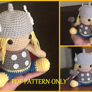 Amigurumi Baby Thor - Avengers – Tutorial PDF file (English/Portuguese - Inglês/Português)