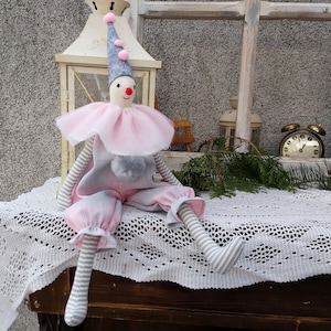Clown,  handmade doll,  circus toy,  gift,  Home decor,