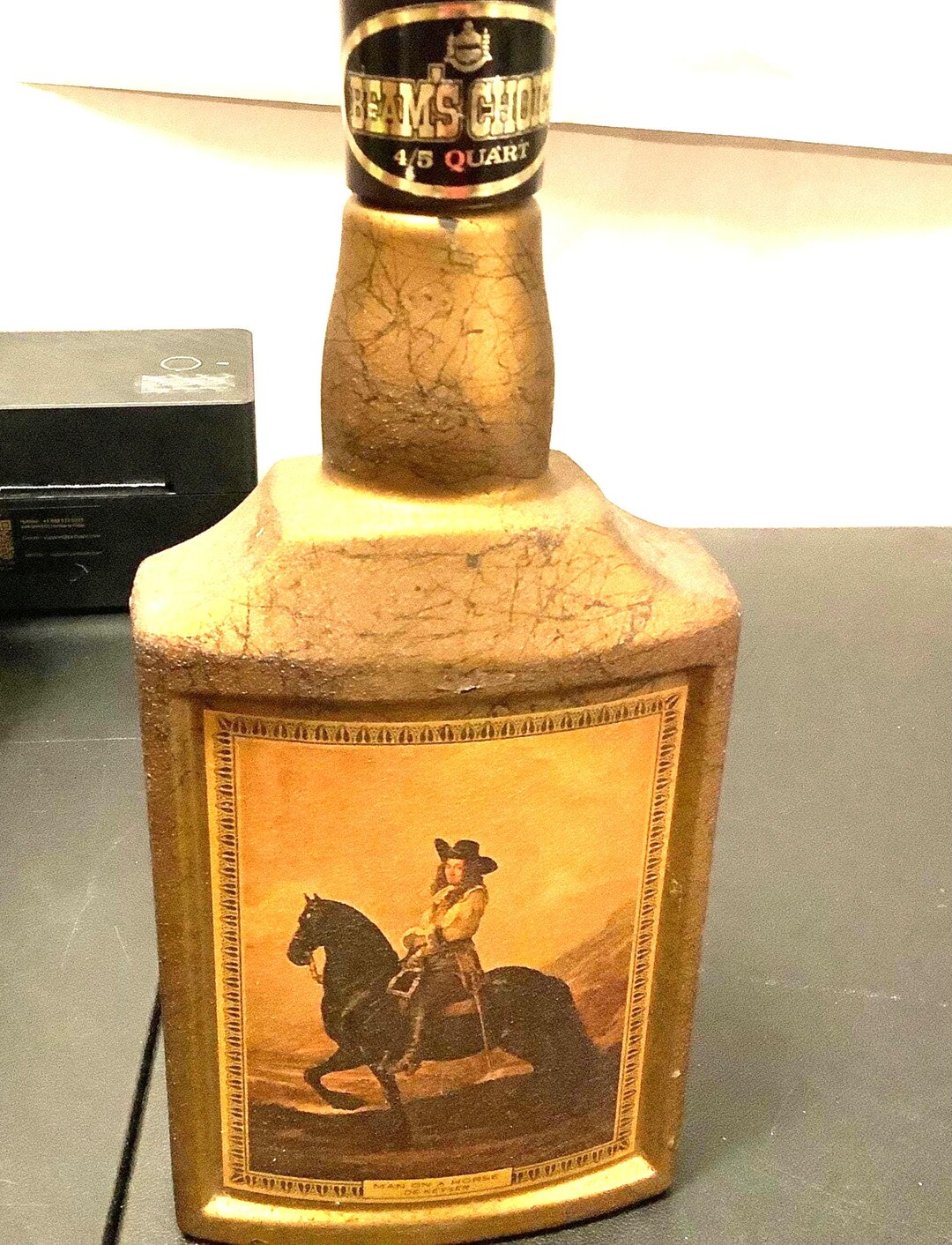 Beams Choice Collector Bottle: Man on Horse, 4/5 Quart - Etsy