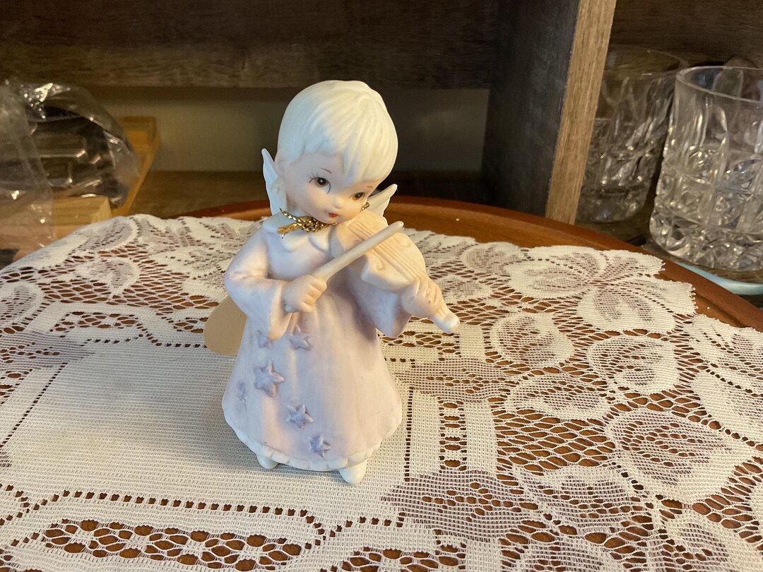 Vintage Lefton Christopher Collection Porcelain Figurine Featuring a ...