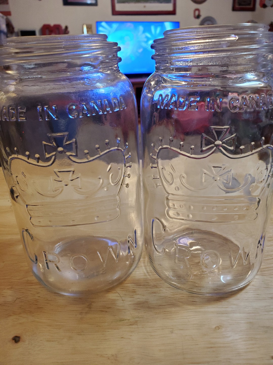 Vintage Crown Canning Jars Made in Canada Etsy