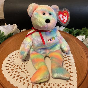 Ty Beanie Baby “Bidder” Exklusiv für Ebay und Mastercard Inhaber Gilt als Vintage und Rare