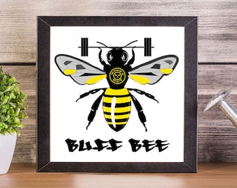 Buff Bee, cita imprimible, arte de pared imprimible, decoración del hogar imprimible, descarga instantánea, descarga digital, motivacional