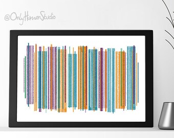 El otro lado, arte de pared escalable, imprimible, imprimible, decoración del hogar imprimible, descarga instantánea, descarga digital, arte abstracto