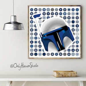 Jango Fett, printable wall art, printable home decor, instant download, digital download, svg art