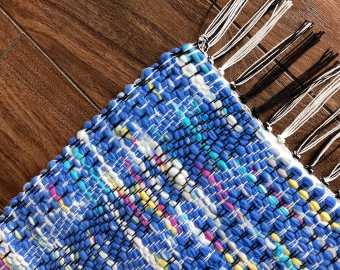 Woven Wool Rag Rug Hand Woven Rag Rug - Etsy