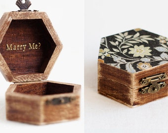 boho ring box