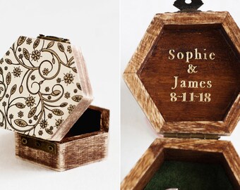 boho ring box
