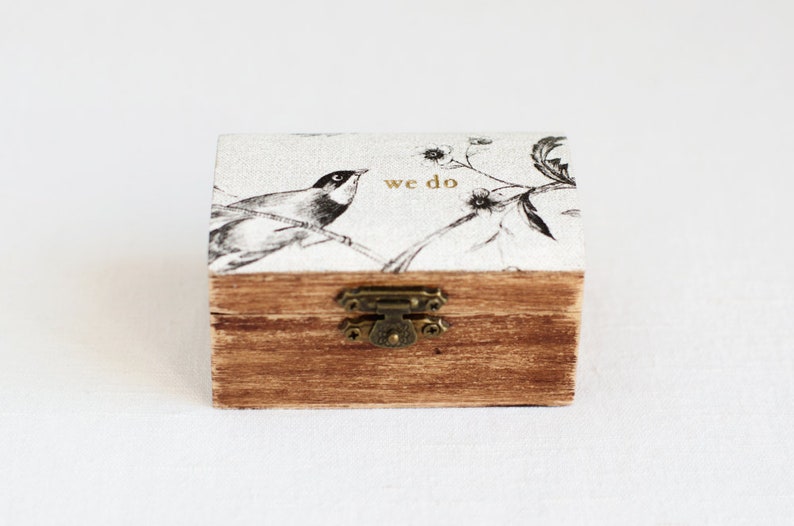 Engagement Ring Box Wooden Ring Box Rustic Wedding Ring Box WE DO Ring Bearer Box Ring Box Wedding Ring Box Ring Holder