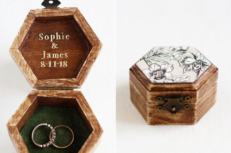 boho ring box