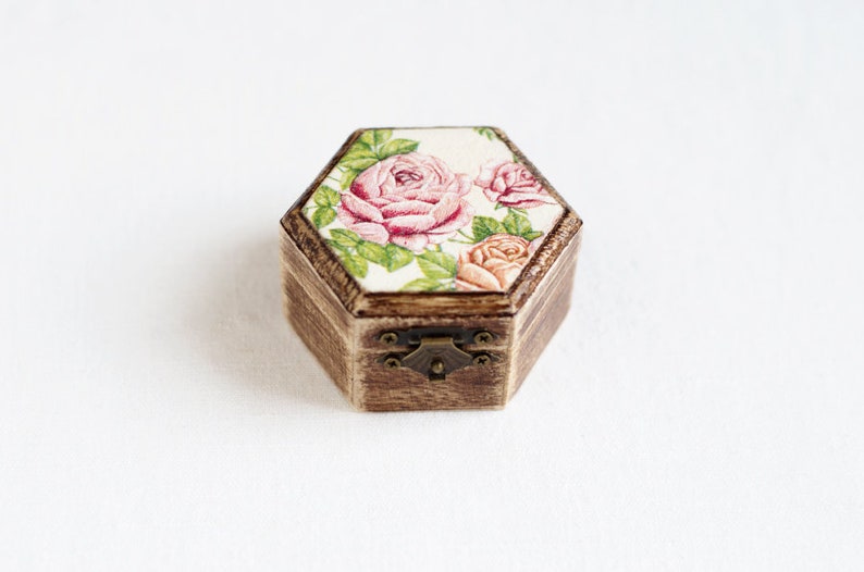Geometric Ring Bearer Customized Ring Holder Boho Ring Box Wedding Ring Box Rustic Ring Box Personalized Rustic Ring Box Wooden Box