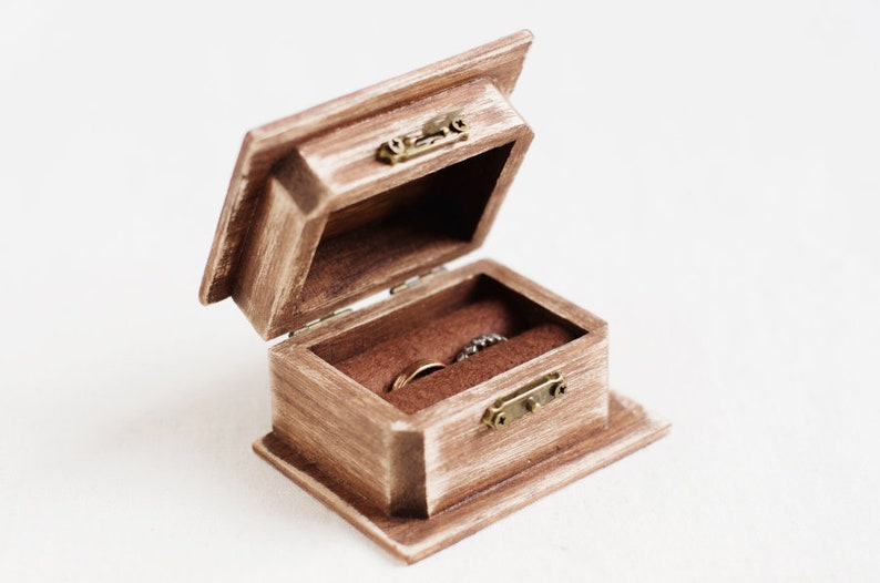 Personalized Rustic Ring Box Wooden Wedding Box Wedding Ring Box For Ceremony Ring Bearer Box Custom Ring Box, Handmade Ring Holder