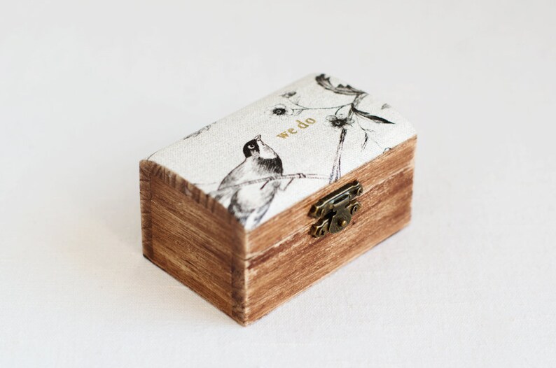 Engagement Ring Box Wooden Ring Box Rustic Wedding Ring Box WE DO Ring Bearer Box Ring Box Wedding Ring Box Ring Holder