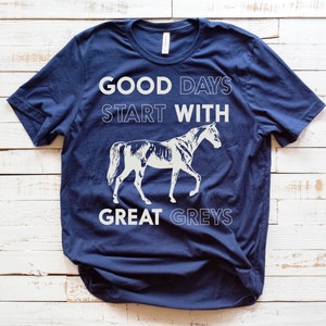 Good Days  | horse t-shirt | horses|  unisex tee | dapple gray | free shipping