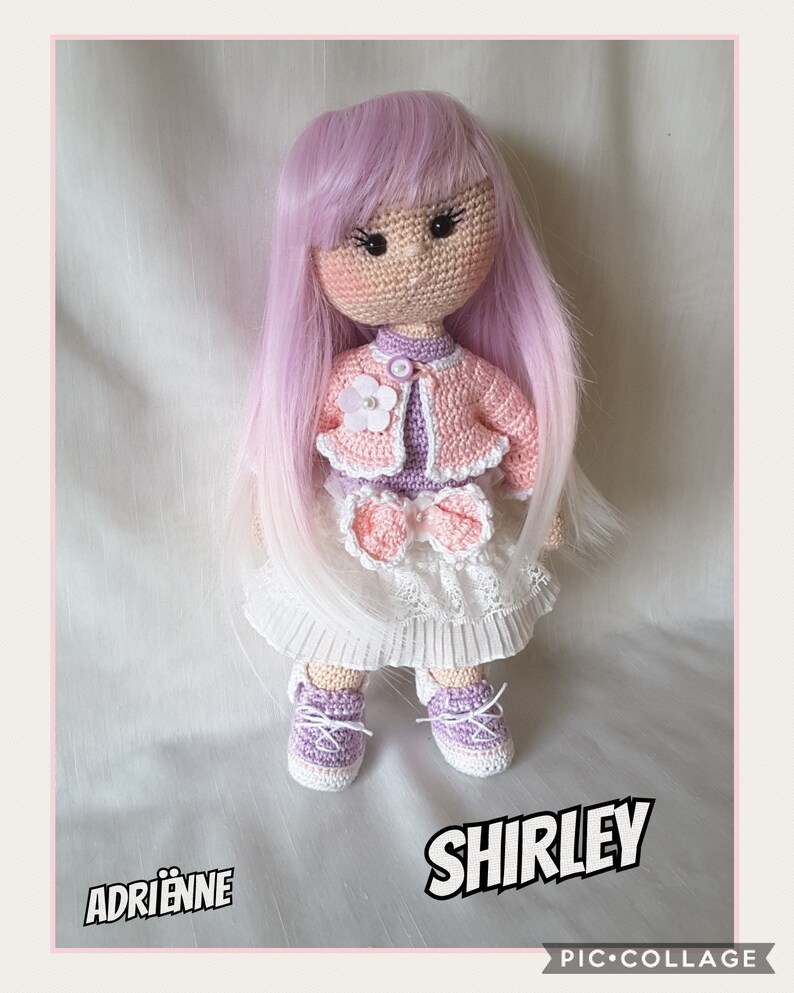 hackelanleitung crochet doll pattern Deutsch Nederlands Amigurumi haakpatroon Shirley English