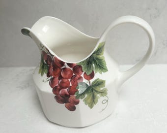 Royal Doulton Vintage Grape by  Everyday Collection, Large Pitcher,  Gravy Boat, Fine China Made in England