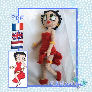 Tutorial PDF amigurumi crochet, Doll Betty Boop