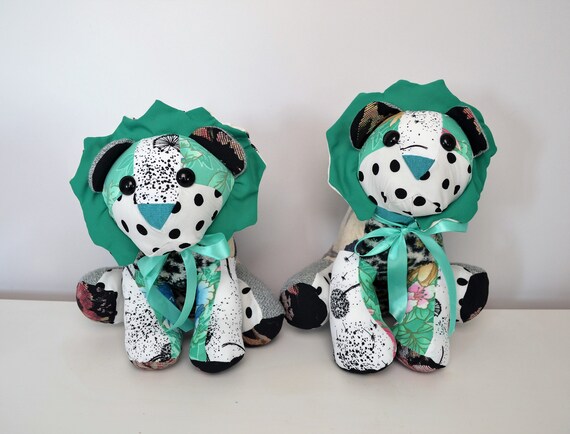 bear made from baby clothes