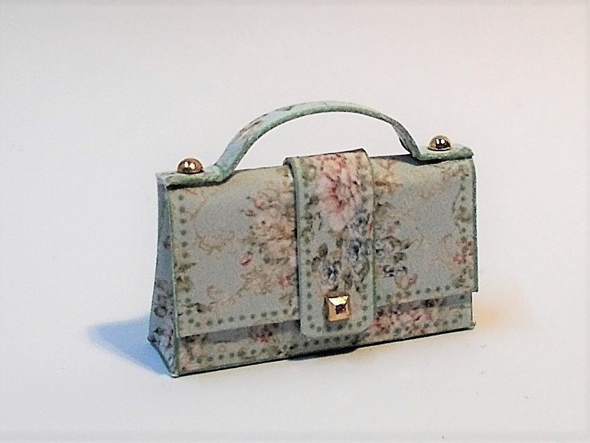 Sweet Miniature Artist Designer Purse W/ Bag for Doll W/ Purse Dust - Ruby  Lane