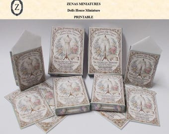 Dolls house kit - Lingerie Underwear Boxes Download Gilded Lily Miniature 1/12th