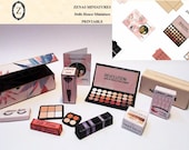 Dollhouse cosmetics,make up miniatures printable 1:12 and 1/6th Download
