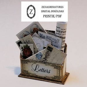 Soporte para letras para casa de muñecas Descargar kit/pdf