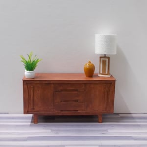 Dolls house Mid Century style Sideboard Cabinet handmade 1/12th scale
