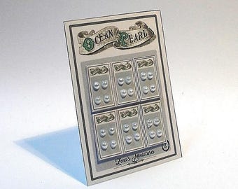 Dollhouse "Ocean Pearl"  Button Stand vintage haberdashery,sewing shop display