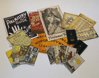 Dollhouse Fortune Teller selection, Ouija, tarot and more 1/12th Miniature