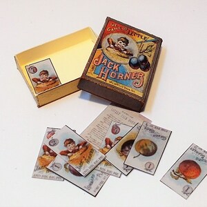 Poppenhuisminiatuur 1/12e Victoriaans, vintage speeldoos/speelgoed-Little Jack Horner