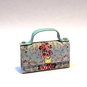 Dollhouse handbag/purse Shabby chic style modern bag Miniature 1/12th