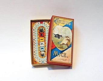 Puppenhaus Mäuse fangen Vintage Brettspiel Box 1/12