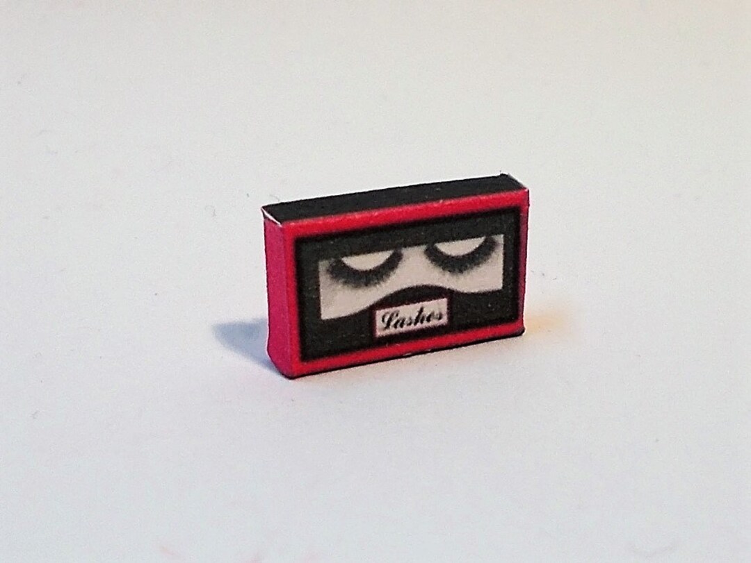 Dollhouse Eyelashes Box 1/12th Miniature Etsy