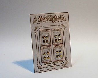 Dollhouse "Modes De paris"  Button Stand vintage haberdashery,sewing shop display