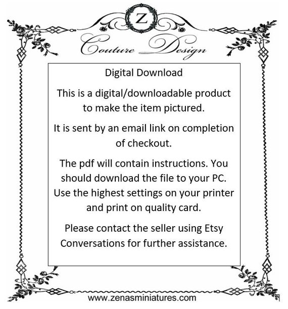 Dollhouse Download Pdf Jpg To Make Laduree Macaroon Hamper Hat Etsy Ireland