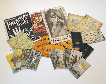 Dollhouse Fortune Teller selection, Ouija, tarot and more 1/12th Miniature