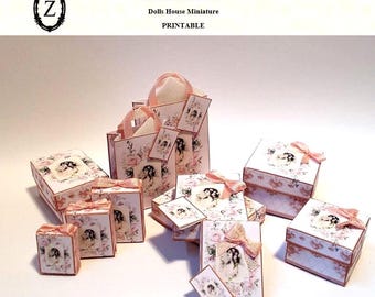 Dollhouse Box & Bag Digital Download/pdf - Desdemona