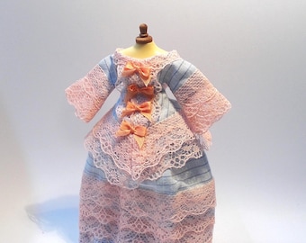 Dollhouse Victorian Morning skirt & jacket for doll to wear 1/12th Miniature