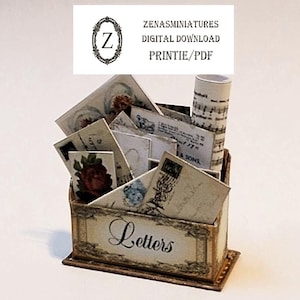 Dollhouse Letter Stand Download kit/pdf