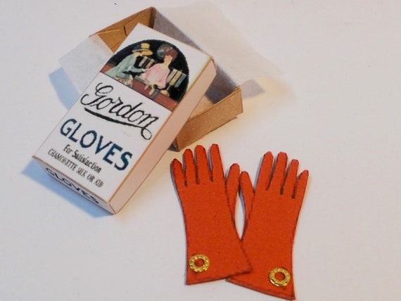 Gants Miniatures Pour Maison De Poupée 1/12 - Accessoire Déco - 3,5 Cm - Neuf - Générique