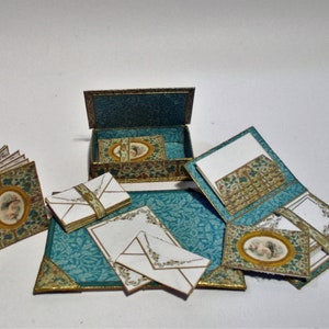 Memory Box Notelets Dollhouse Stationery Kit to Make Desk Set,box,notelets,diary-vintage ...