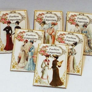 Dolls house Victorian/Edwardian dressmaking/sewing pattern packs x 6