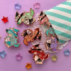 B-GRADE | Wolf Witch Hard Enamel Pins