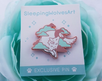 SleepingWolvesArt - Logo Hard Enamel Pin